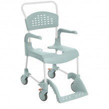 Chaise de douche à roulettes Clean 49 cm 2 freins vert lagon