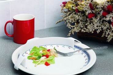 Rebord d'assiette droit