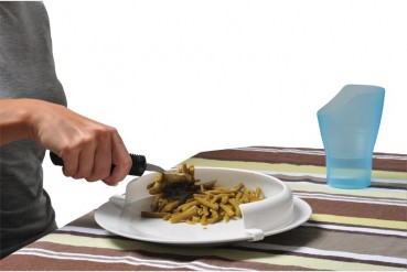 Rebord d'assiette incurvé